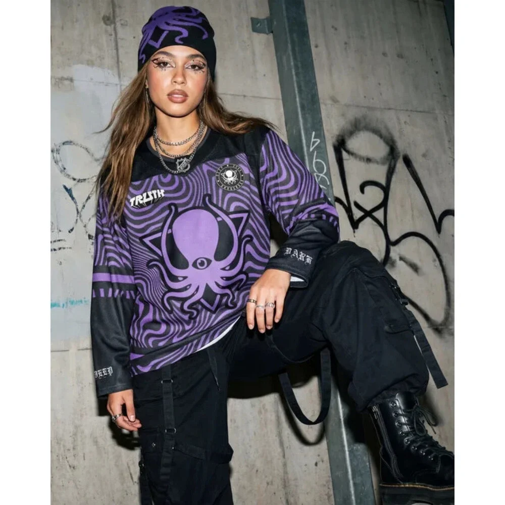 PURPLE TRIPWAVE PRO CUT HOCKEY JERSEY XL